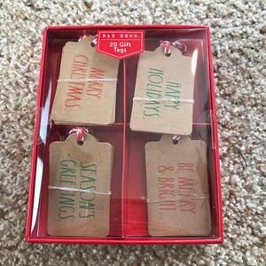Rae Dunn Christmas 20 Gift Tags